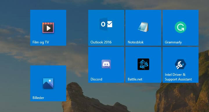 Start Screen i Windows 10